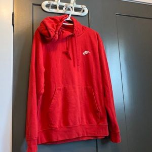 Red NIKE sweatshirt hoodie